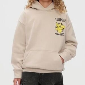 GAP Youth Pokemon Pikachu Cream Hoodie Size XL(12)